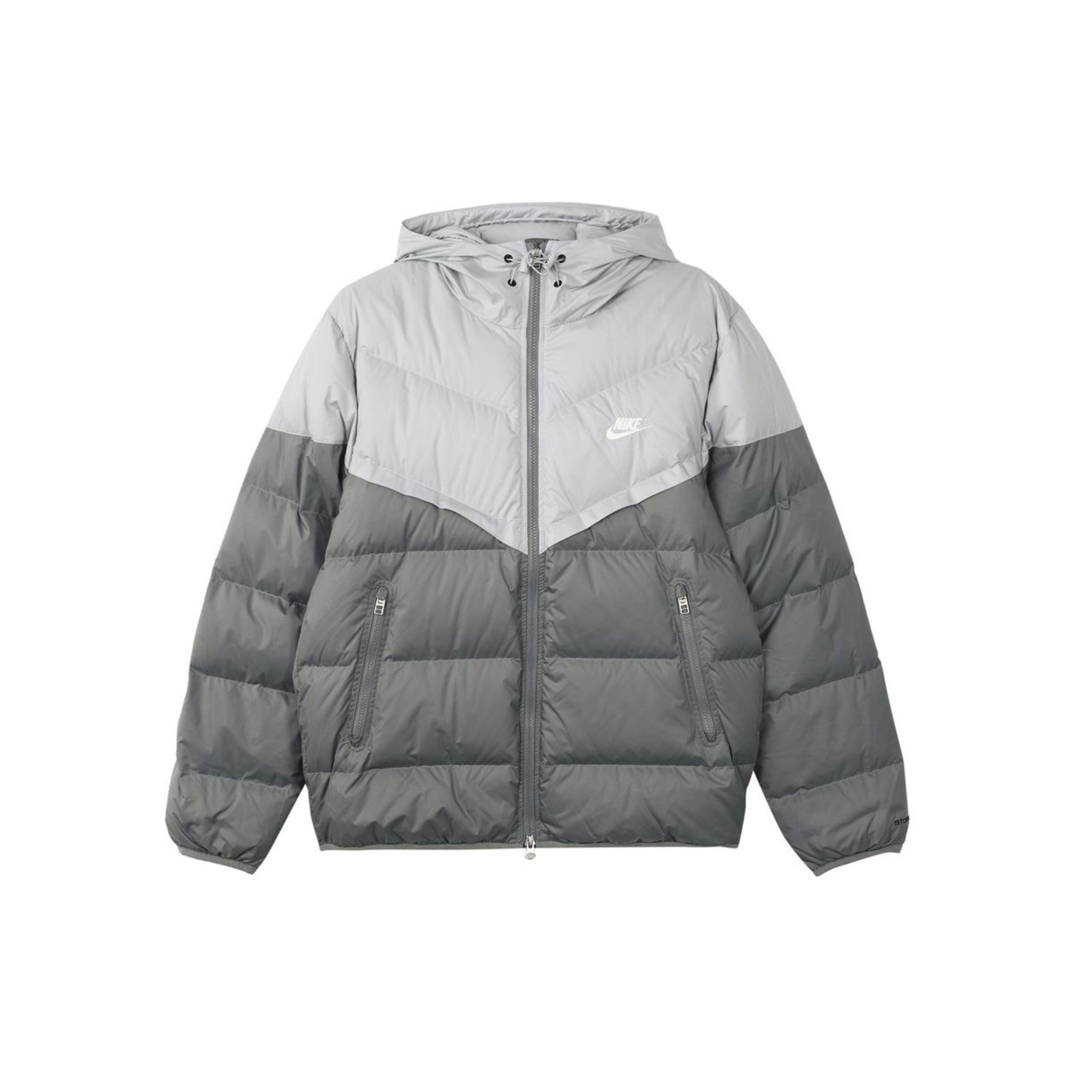 Nike Grey Windrunner Storm-FIT Hooded Puffer Jacket ᵛᵉⁿᵈᵒʳ