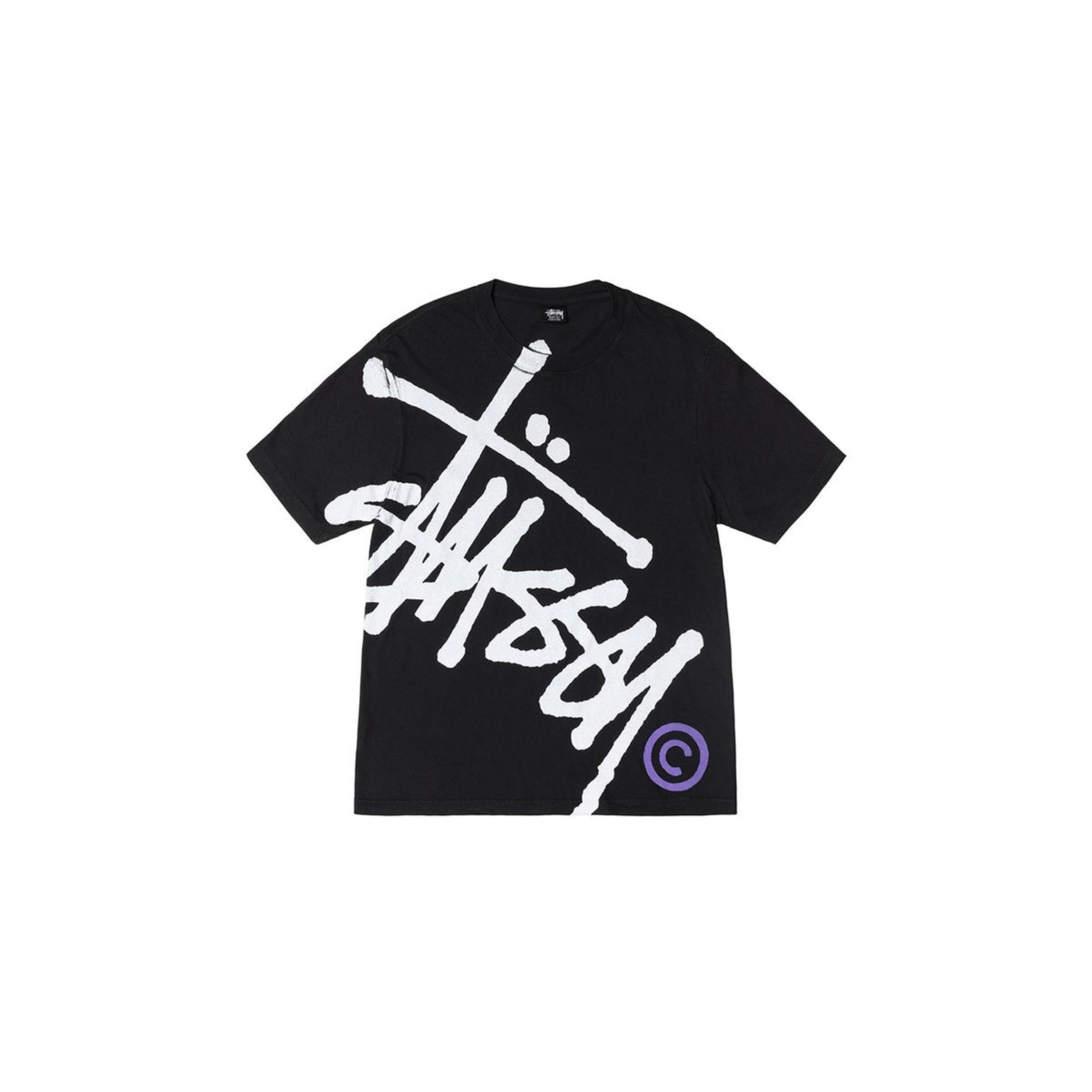 Stussy big text black t-shirt ᵛᵉⁿᵈᵒʳ